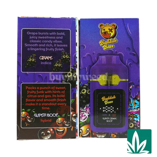 Buddah Bear Sugar Diamond Dispo (3g) - Super Grape Boof - 2