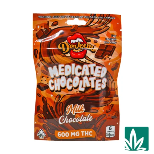 Devour Medicated Chocolates (600mg) - Milk Chocolate
