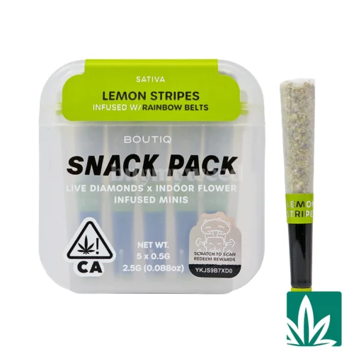 Boutiq Snack Pack (2.5g) - Lemon Stripes