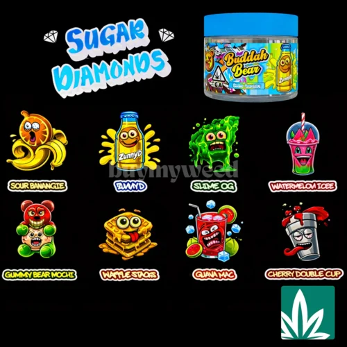 Buddah Bear Sugar Diamonds 1oz + Edible
