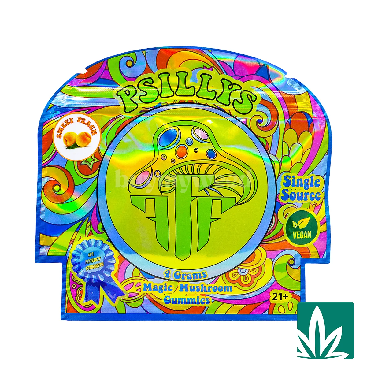 Psillys Magic Mushroom Gummies (4g) - Sweet Peach