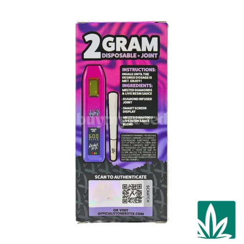 Stoner Stix Dispo (2g) - Grape Ape - 2