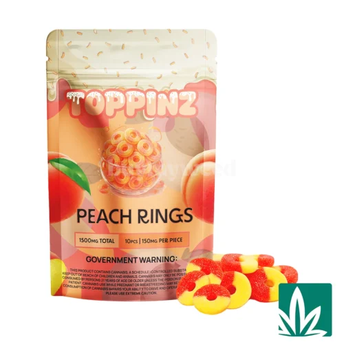 Toppinz Gummies 1500mg - Peach Rings