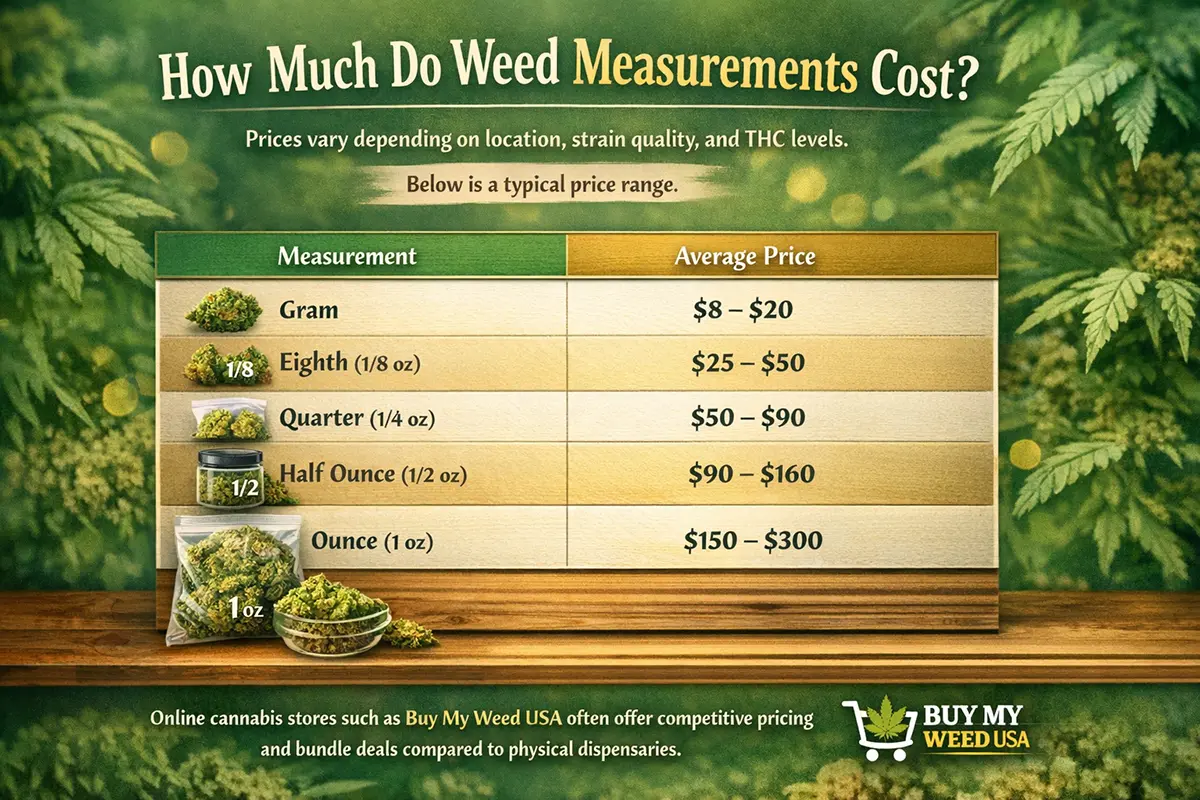 How Much Do Weed Measurements Cost