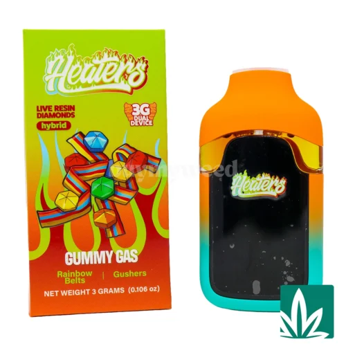 Heaters Live Resin Diamond Dual Dispo (3g) - Gummy Gas