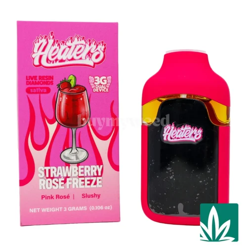 Heaters Live Resin Diamond Dual Dispo (3g) - Strawberry Rose Freeze