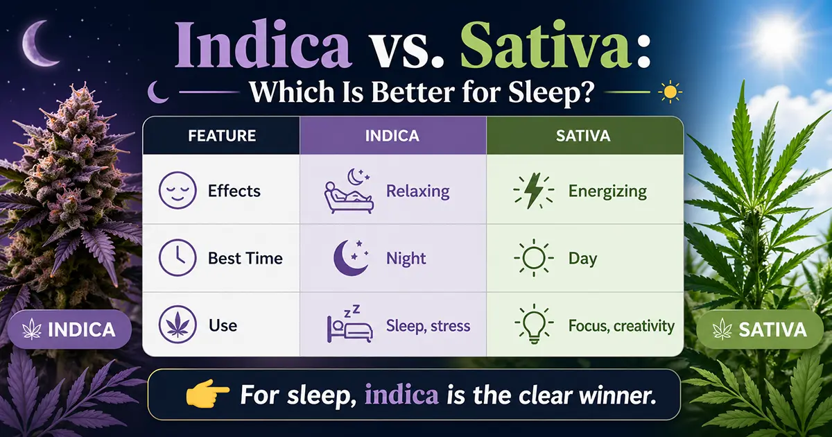 Indica vs. Sativa Which Is Better for Sleep