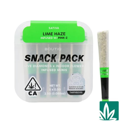 Boutiq Snack Pack (2.5g) - Lime Haze Infused With Pink Z
