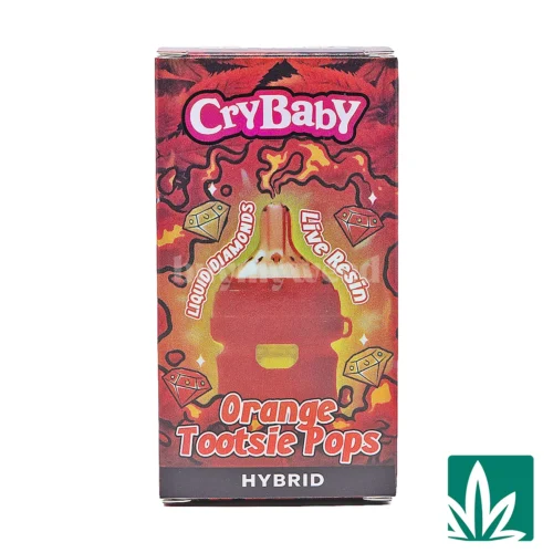 Crybaby Disposable Bottle Edition (2g) - Orange Tootsie Pops