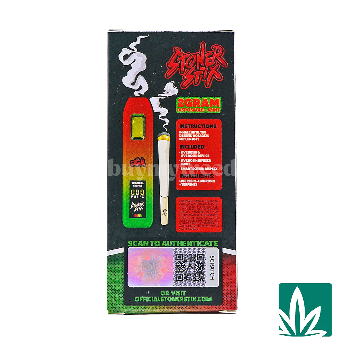Stoner Stix Dispo (2g) - Tropical Lychee - 1