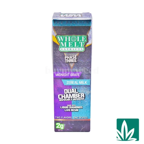 Whole Melt Dual Chamber Disposable (2g) - Midnight Grape x Zereal Milk