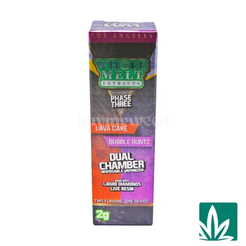 Whole Melt Dual Chamber Disposable (2g) - Lava Cake x Bubble Runtz