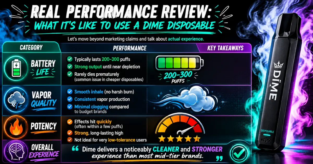 Real Performance Review What Its Like to Use a Dime Disposable