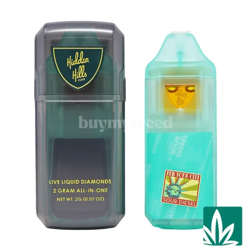 Hidden Hills Live Liquid Diamonds AIO (2g) - Sour Diesel