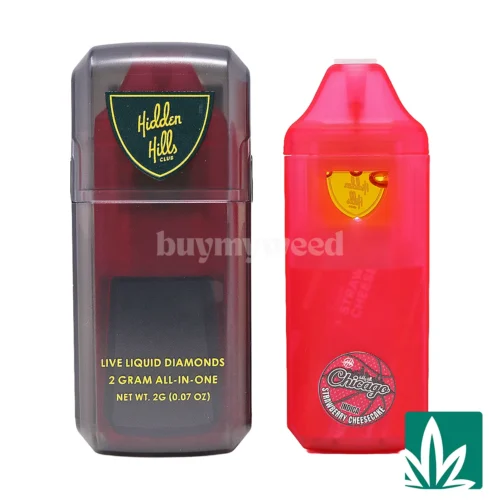 Hidden Hills Live Liquid Diamonds AIO (2g) - Strawberry Cheesecake