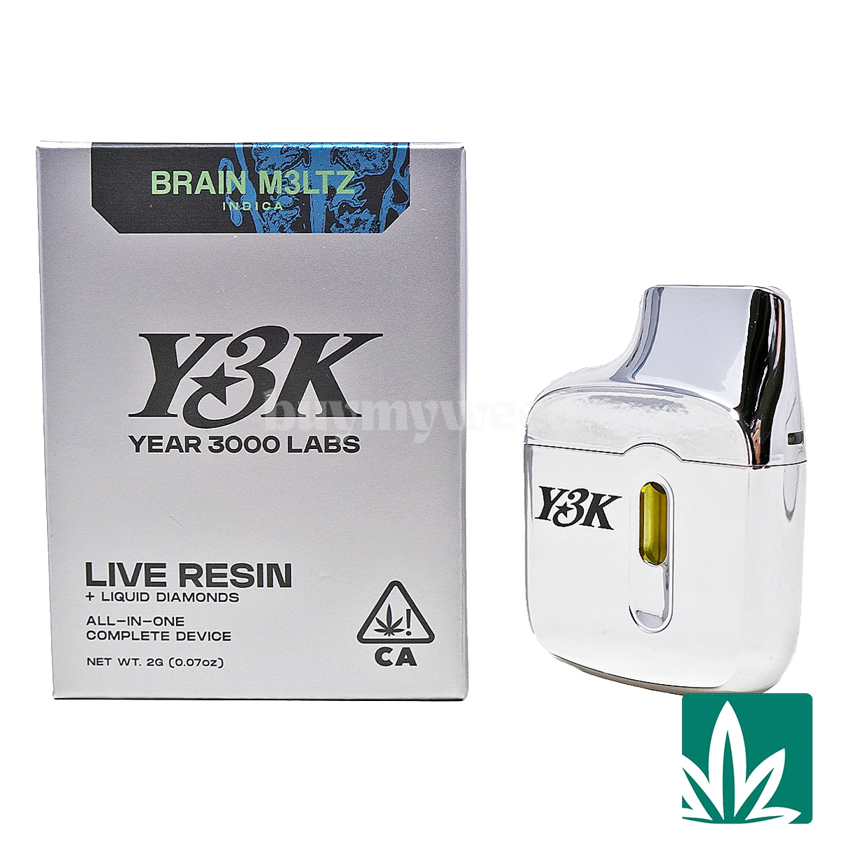 Y3K Live Resin Liquid Diamonds AIO (2g) - BRAIN M3LTZ