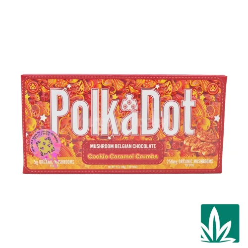 Polka Dots Shroom Chocolate (5g) - Cookie Caramel Crumb