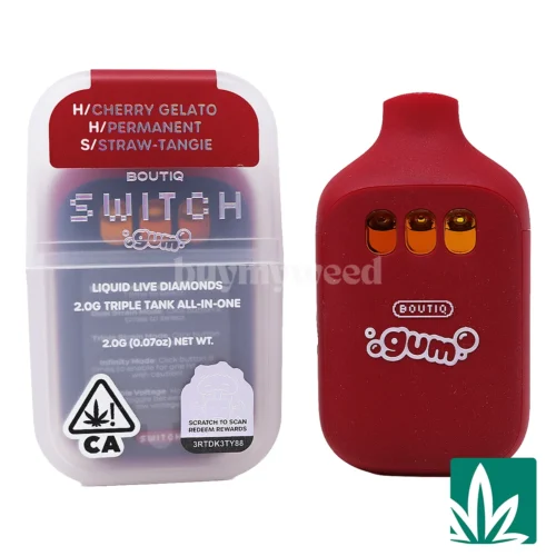 Boutiq Switch GUM (2g) - Cherry Gelato x Permanent x Straw-Tangie