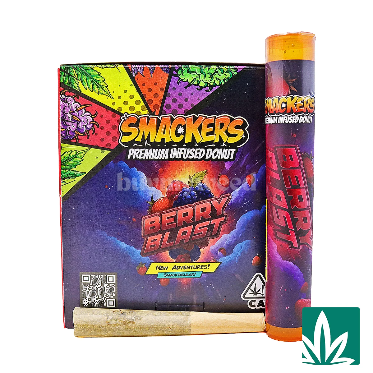 Smackers Premium Infused Donut Preroll (1g) - Berry Blast (I)