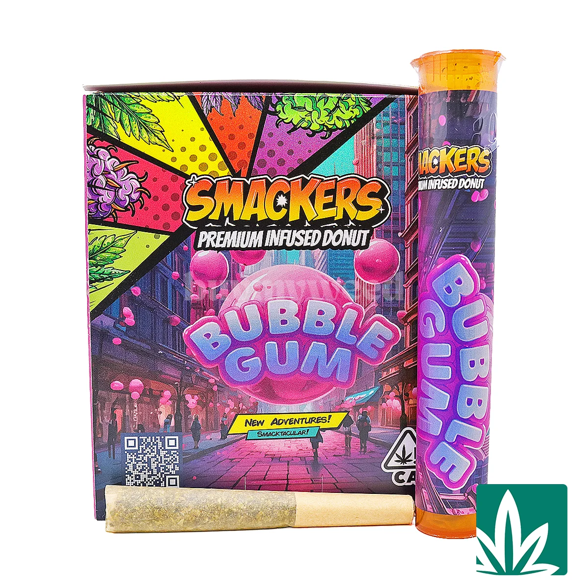 Smackers Premium Infused Donut Preroll (1g) - Bubble Gum (I)