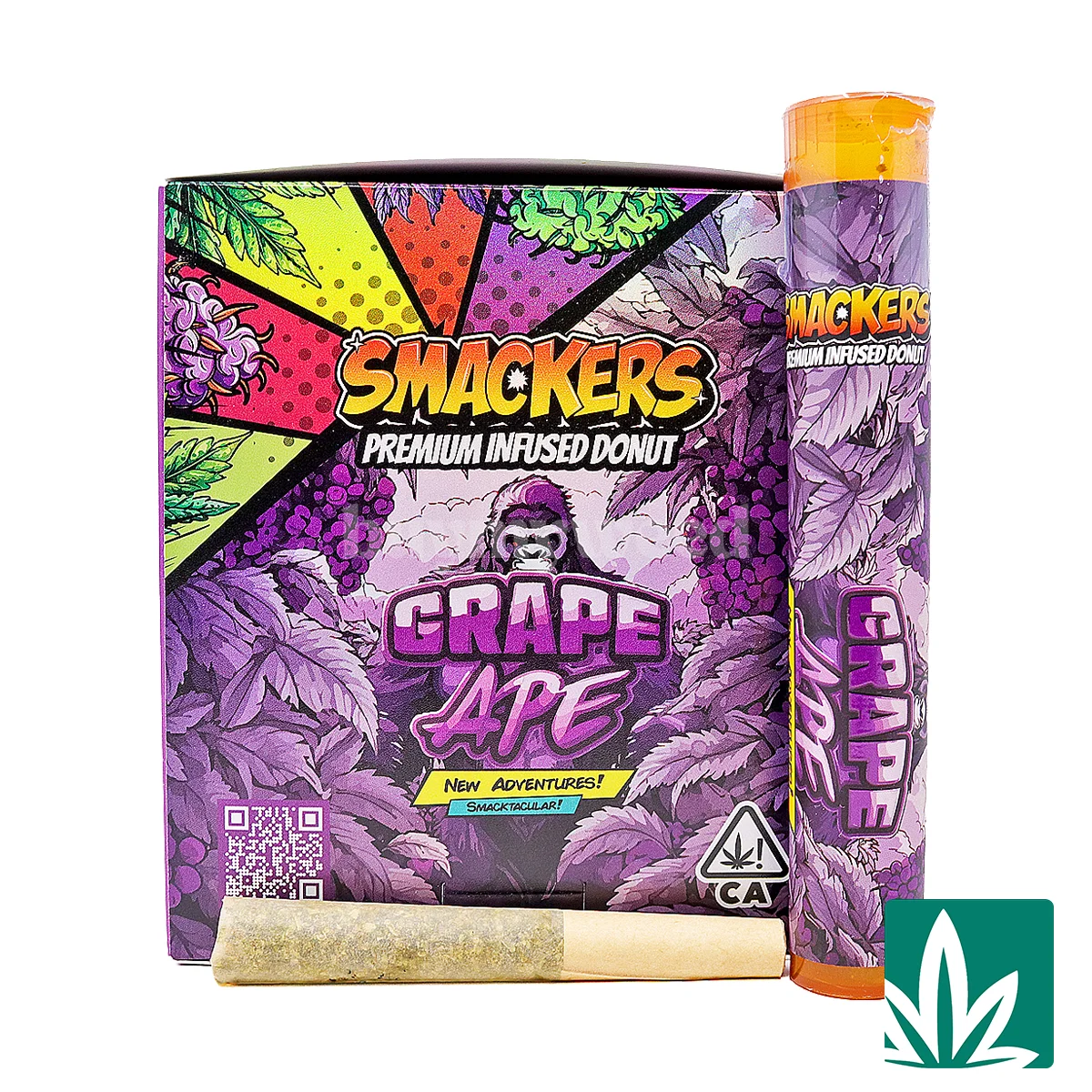 Smackers Premium Infused Donut Preroll (1g) - Grape Ape (I)