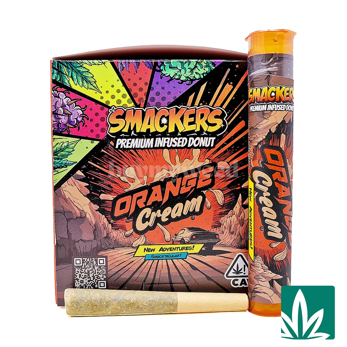 Smackers Premium Infused Donut Preroll (1g) - Orange Cream (H)