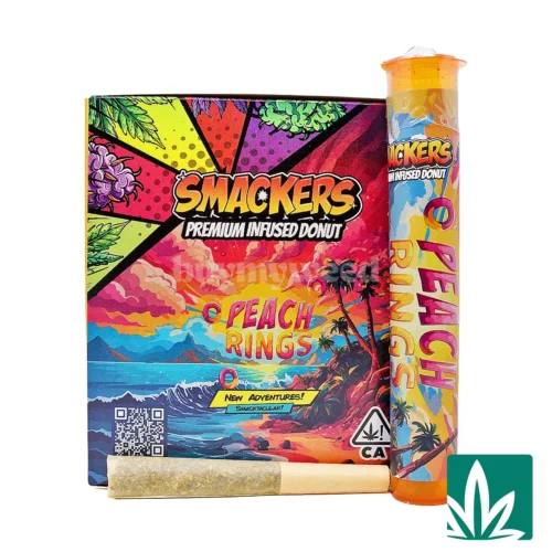 Smackers Premium Infused Donut Preroll (1g) - Peach Rings (H)