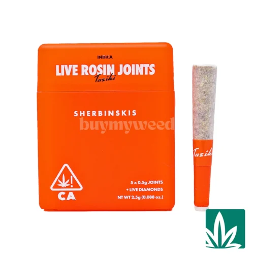 Sherbinskis Infused Mini Rosin Joints 5 pack (2.5g) - Taziki