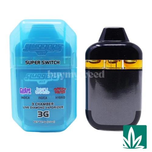 Sluggers Hit Super Switch 3 Chamber Vape (3g) - Grape x Berry Breeze x Cherry Gelato