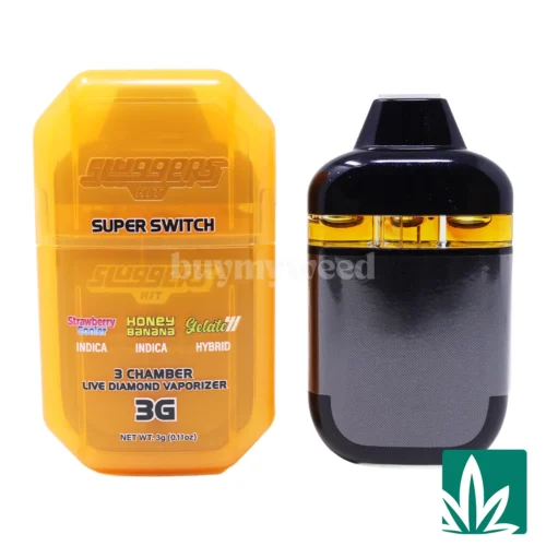 Sluggers Hit Super Switch 3 Chamber Vape (3g) - Strawberry Cooler x Honey Banana x Gelato 41