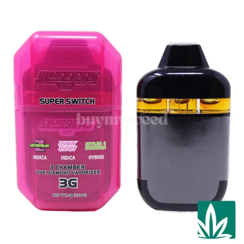 Sluggers Hit Super Switch 3 Chamber Vape (3g) - Watermelon Z x Pink Acai x Apples & Bananas