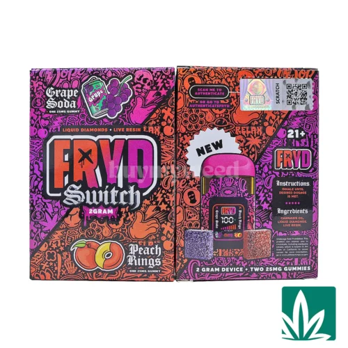 Fryd Switch Live Resin Liquid Diamonds Dispo (2g) - Grape Soda x Peach Rings