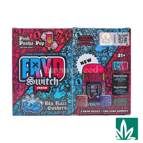 Fryd Switch Live Resin Liquid Diamonds Dispo (2g) - Pink Pusha Pop x Blu Razz Gusherz